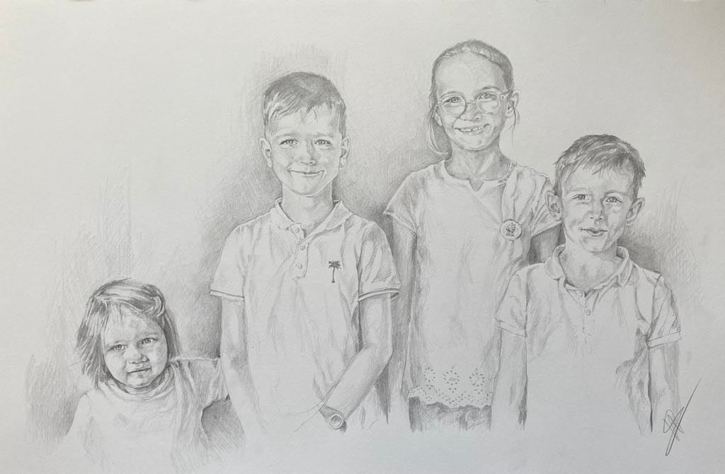 Portrait groupé de 4 personnes