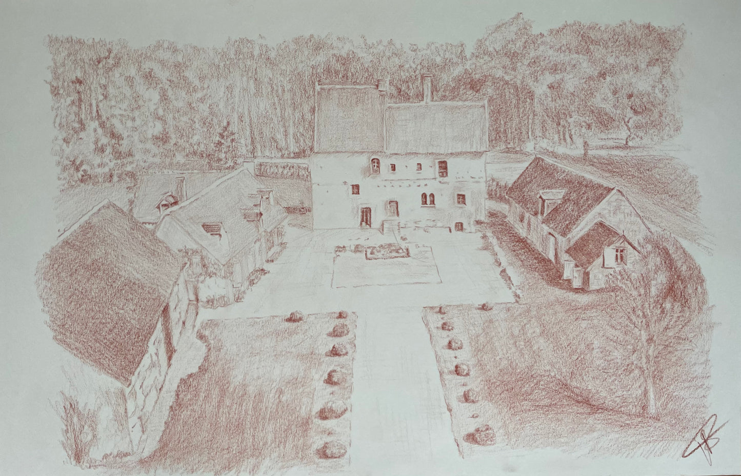 Dessins propriétés à la sanguine