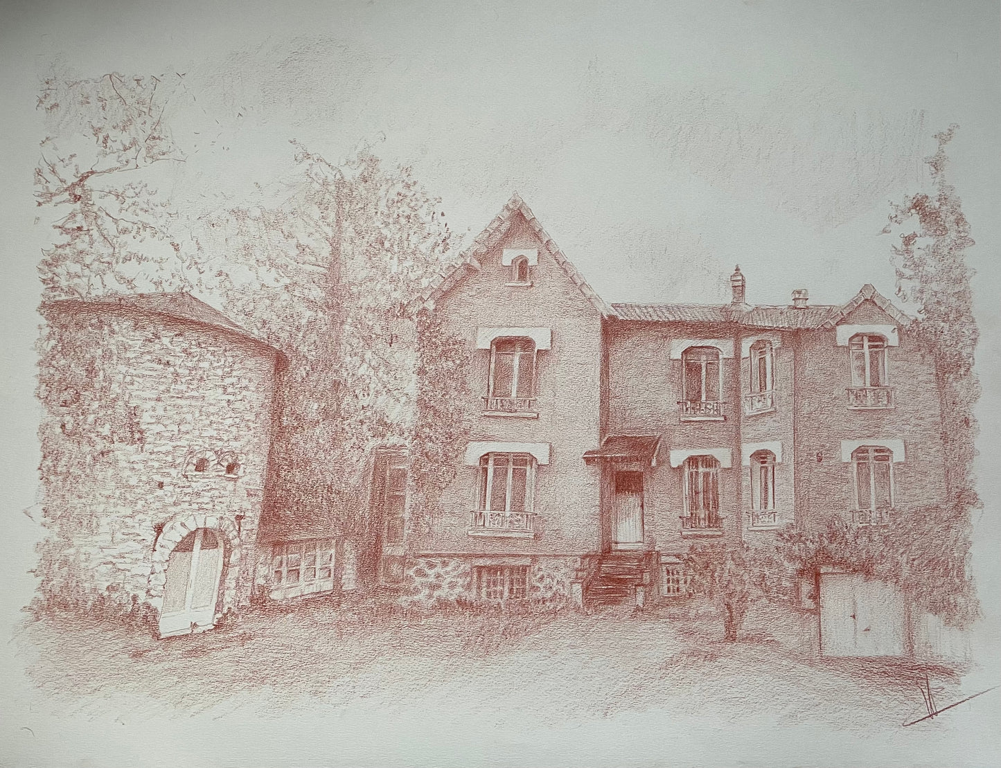 Dessins propriétés à la sanguine