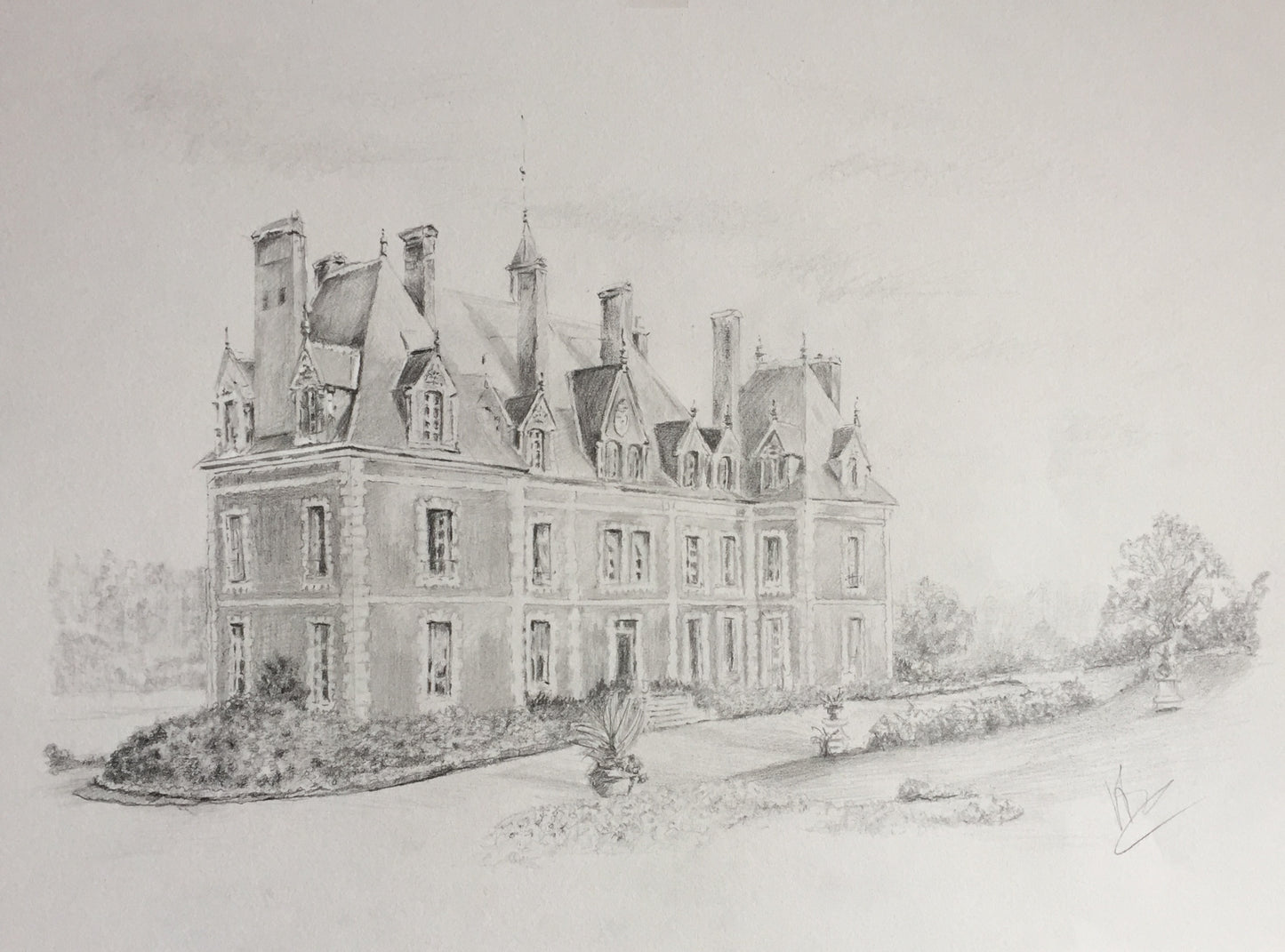 Dessins propriétés au crayon