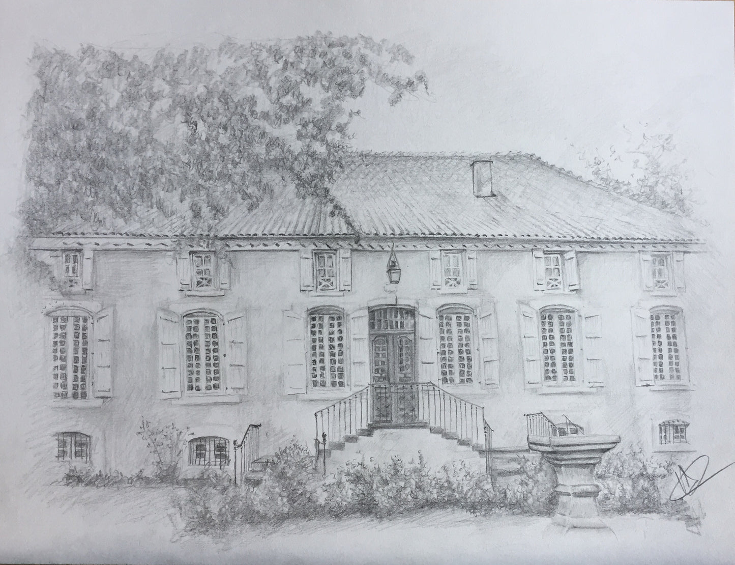 Dessins propriétés au crayon